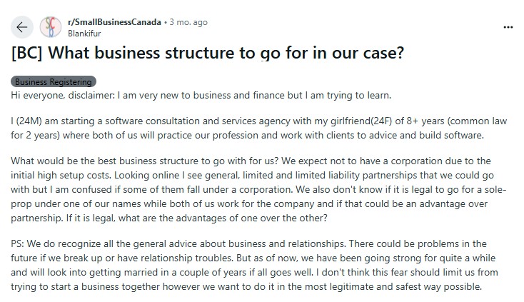 business structure reddit